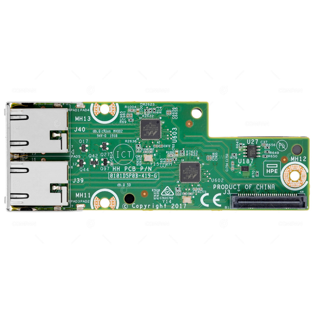 872161-001 HP 368FLR-T DUAL PORT 1GB RJ-45 LOM ADAPTER FOR XL170R XL190R G10